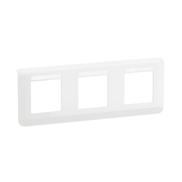 Plaque 3x2 modules horizontal porte-etiquette integre - Legrand - 078853L