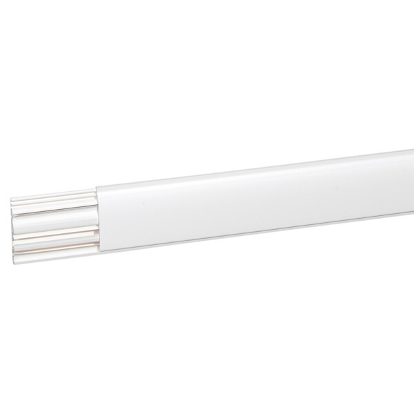 Plinthe Céliane finition plâtre 82,5x12,5 mm - avec 2 cloisons - L. 2 m (Prix au mètre) - Legrand - 019006