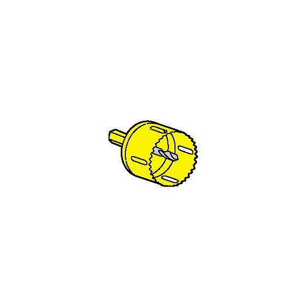 Scie cloche pour boite applique Batibox cloison sèche 893 47 - Ø54 - Legrand - 089350