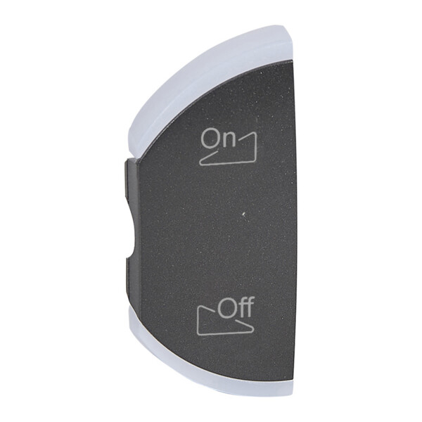 Enjoliveur gauche BUS pour diffusion sonore variation ON/OFF-graphite - Céliane - Legrand - 064850