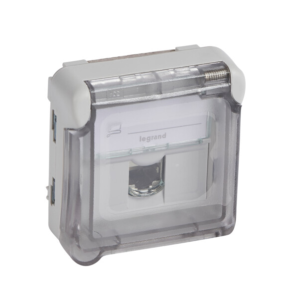 Prise RJ45 Gris Etanche Catégorie 6 A STP Plexo Composable Legrand - Legrand - 069559