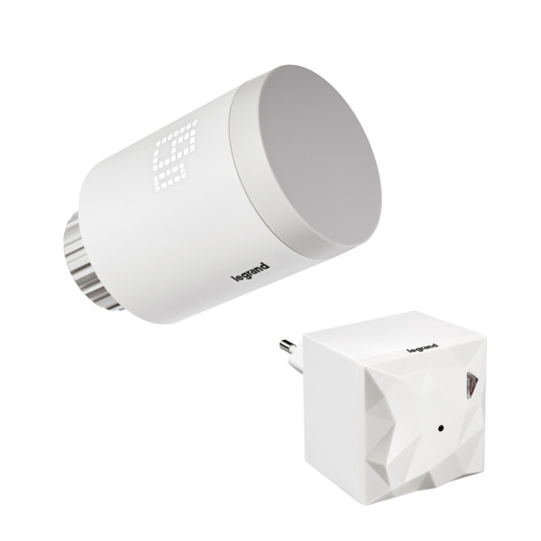 Pack tête thermostatique connectée + thermo Hub - Legrand - OR6004