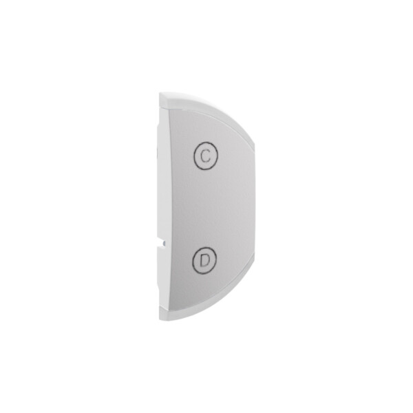 Enjoliveur gauche 1 module - marquage A-B - blanc - Legrand - CB7502