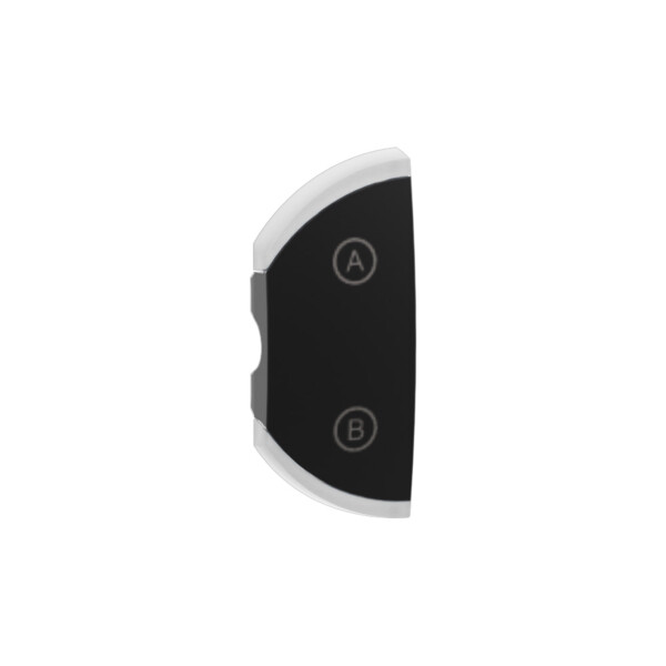 Enjoliveur droit - 1 module - marquage C-D - noir - Legrand - CN7501
