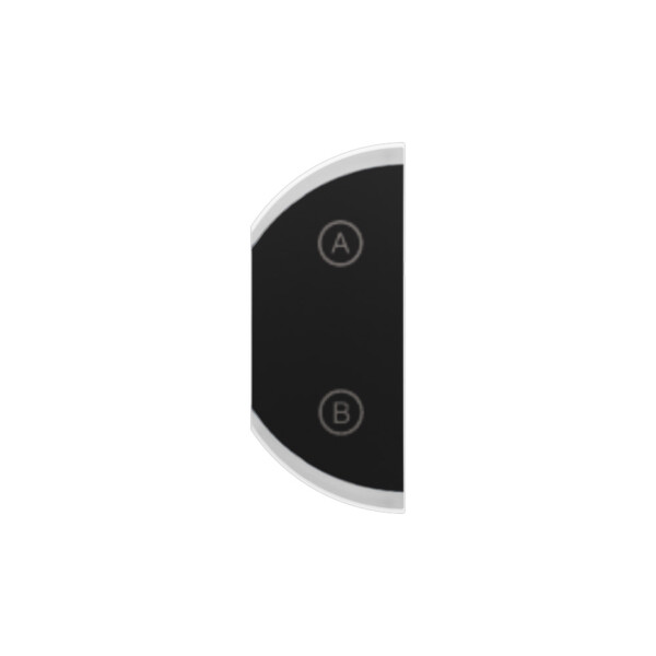 Enjoliveur droit - 1 module - marquage C-D - noir - Legrand - CN7501