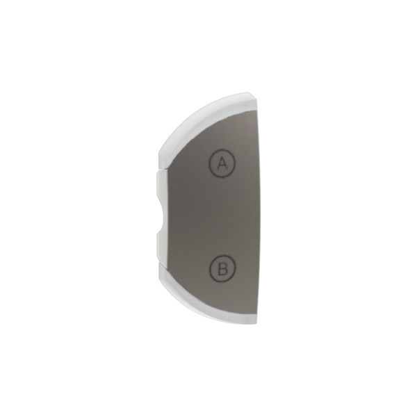 Enjoliveur droit - 1 module - marquage C-D - Titanium - Legrand - CT7501