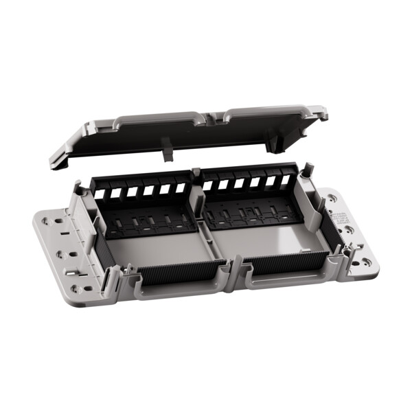Boîte de zone 12 ports à équiper avec connecteurs RJ45 - Legrand - 632945