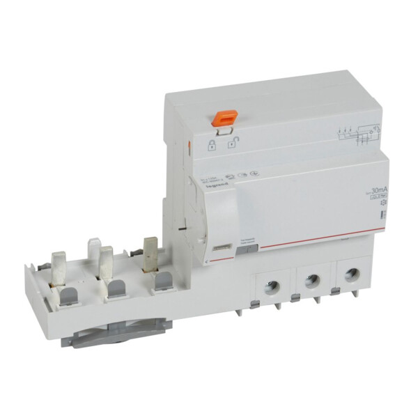 Bloc différentiel adaptable dx³ - à vis - 3p - 400 v~ - 125 a - type hpi - 30 ma - Legrand - 410606