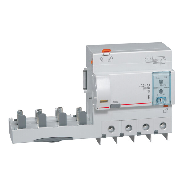 Bloc différentiel adaptable dx³ - à vis - 4p - 400 v~ - 125 a - type F - 300/1000 ma - Legrand - 410644