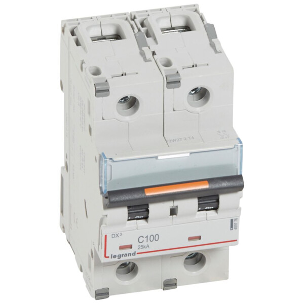 Disjoncteur dx³-vis/vis-2p-230/400v~-100a-25ka-courbe c-protect départ - Legrand - 409776