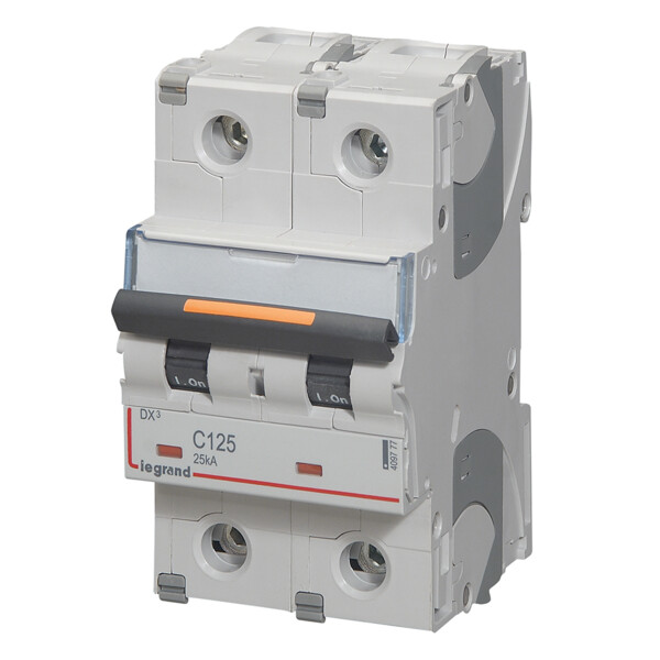 Disjoncteur dx³-vis/vis-2p-230/400v~-125a-25ka-courbe c-protect départ - Legrand - 409777