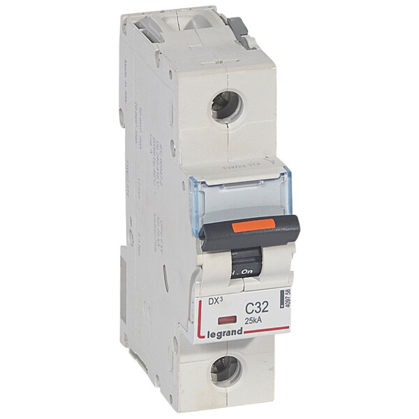 Disjoncteur dx³-vis/vis-1p-230/400v~-32a-25ka-courbe c-protect départ - Legrand - 409758