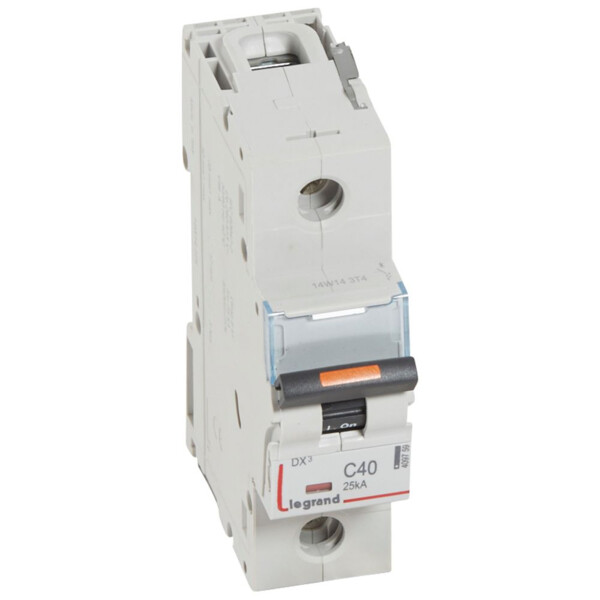 Disjoncteur dx³-vis/vis-1p-230/400v~-40a-25ka-courbe c-protect départ - Legrand - 409759