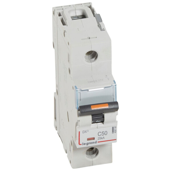 Disjoncteur dx³-vis/vis-1p-230/400v~-50a-25ka-courbe c-protect départ - Legrand - 409760