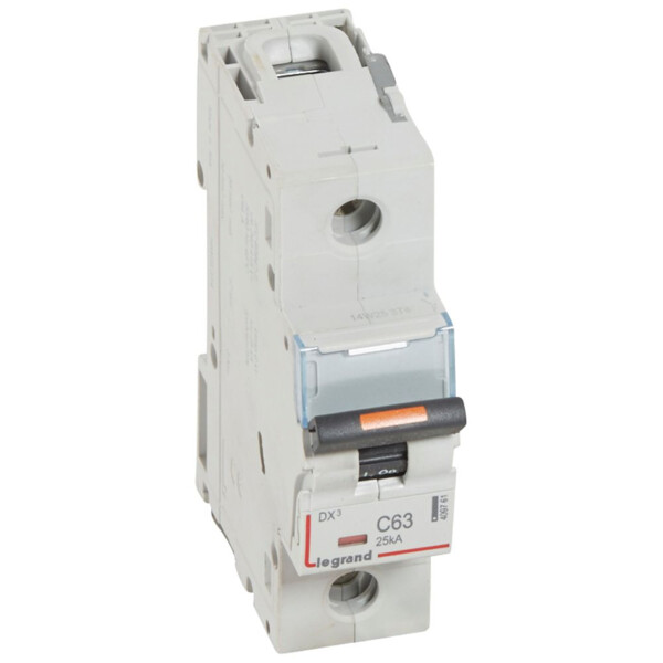 Disjoncteur dx³-vis/vis-1p-230/400v~-63a-25ka-courbe c-protect départ - Legrand - 409761