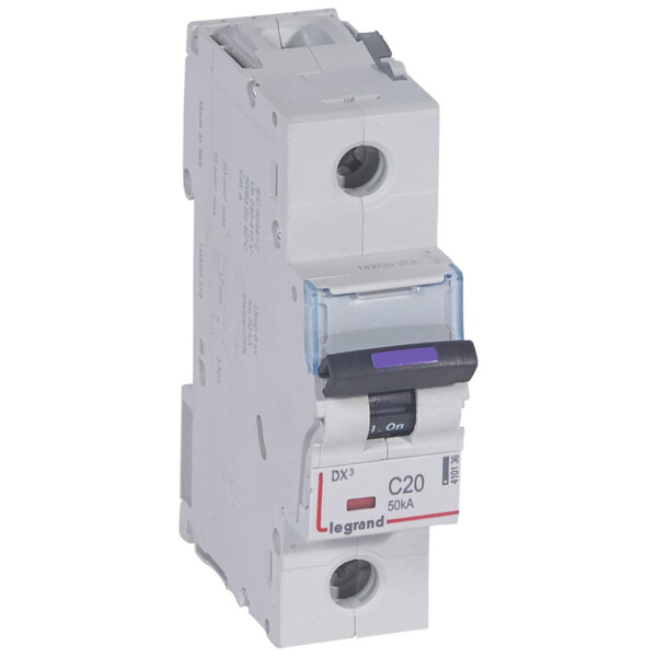 Disjoncteur magnéto-thermique dx³ - 4p - 25 a - 36 ka - courbe c - Legrand - 410036