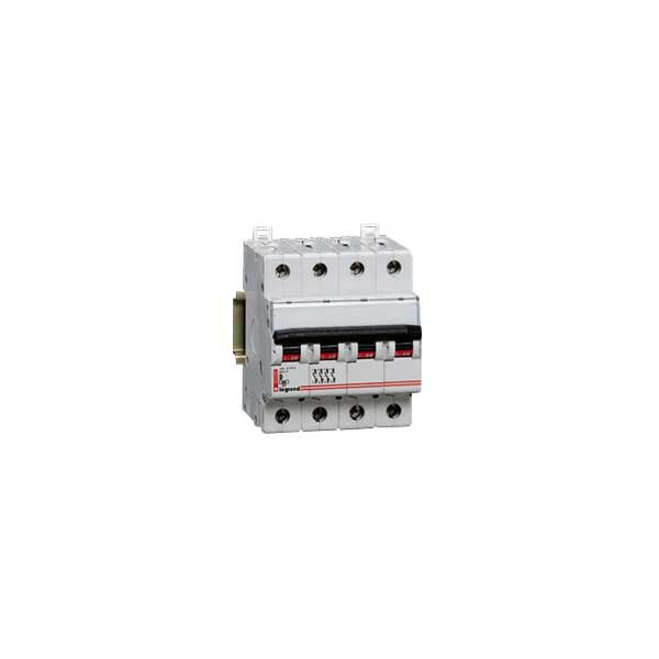 Disjoncteur magnéto-thermique DX 6000 - Lexic - 4P - 400 V~ - 20 A - 15 kA - courbe D - Legrand - 006674