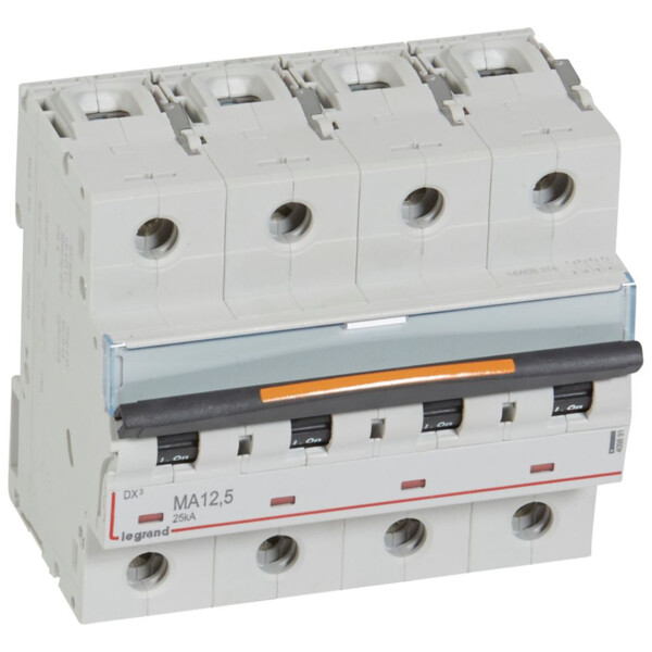 Disjoncteur dx³ ma-vis/vis-4p-400v~-12,5a-25ka-magnétique seul-protect départ - Legrand - 409891