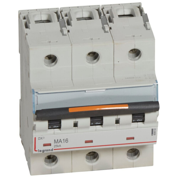Disjoncteur dx³ ma-vis/vis-3p-400v~-16a-25ka-magnétique seul-protect départ - Legrand - 409882