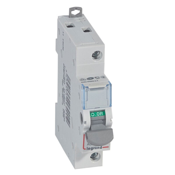 Interrupteur sectionneur de tête DX-IS - vis/vis - 1P - 250 V~ - 20 A - 1 M - Legrand - 406401