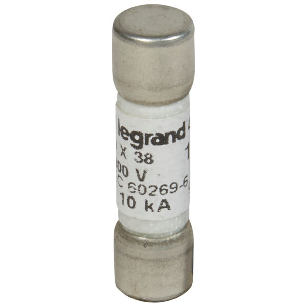 Fusible cylindrique 10 x 38 mm - pour application photovoltaïque - 12 a - Legrand - 414628