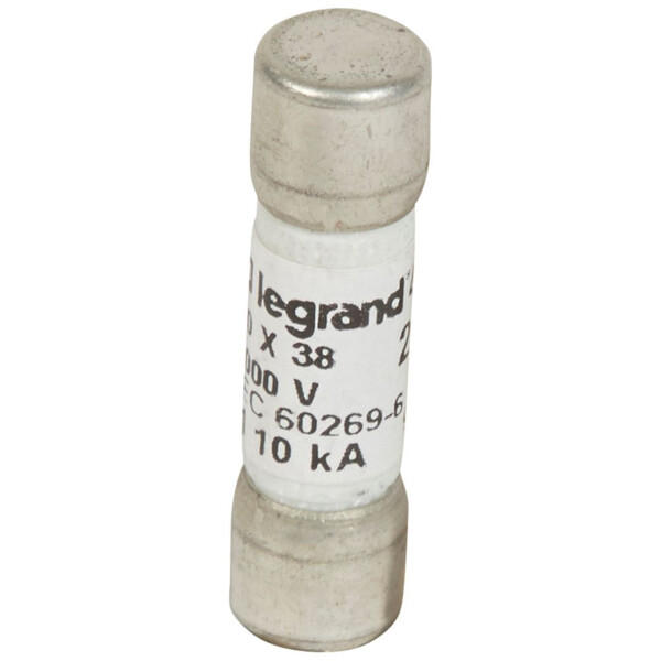 Fusible cylindrique 10 x 38 mm - pour application photovoltaïque - 20 a - Legrand - 414630