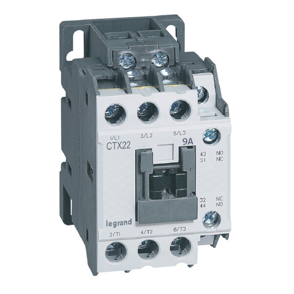 Contacteur de puissance Ctx 3p 9a 1no1nc 24v ac - Legrand - 416080