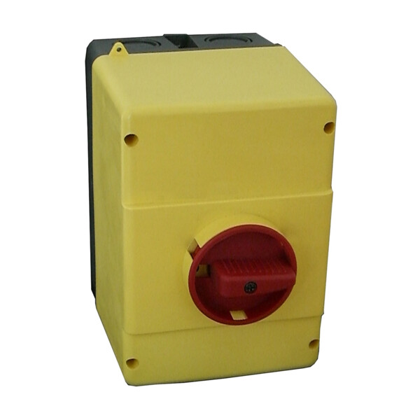 Boîtier ip 65 pour disjoncteur moteur mpx³ 32h /32ma - cde rotative jaune/rouge - Legrand - 417480