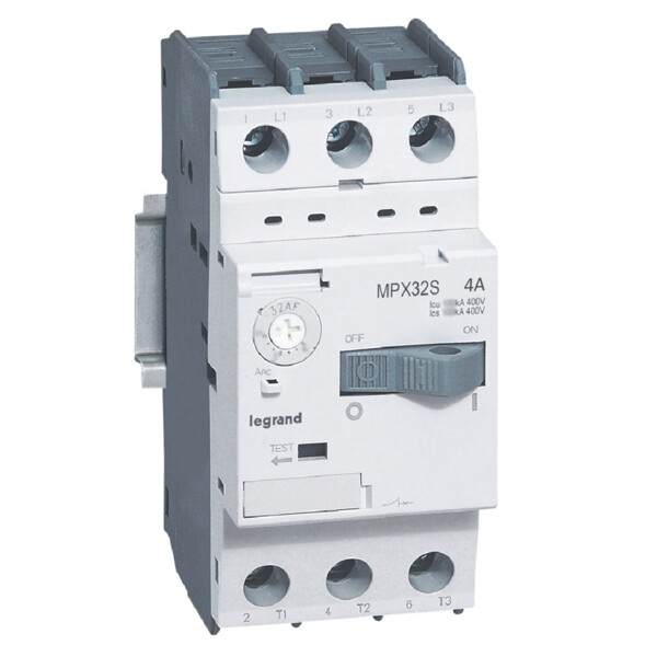 Disjoncteur moteur magnéto-thermique mpx³ 32s - 4 a - 100 ka - Legrand - 417307