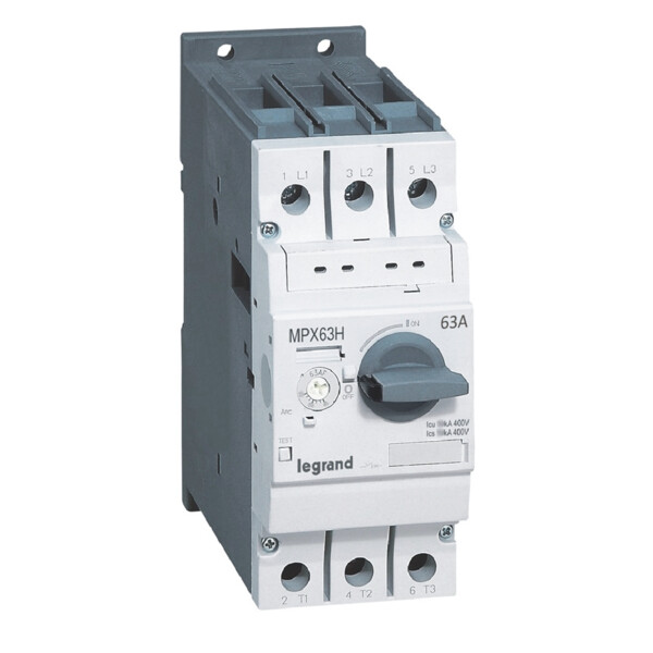 Mpx 63h disjoncteur moteur magneto thermique  45-63a 50ka - Legrand - 417368