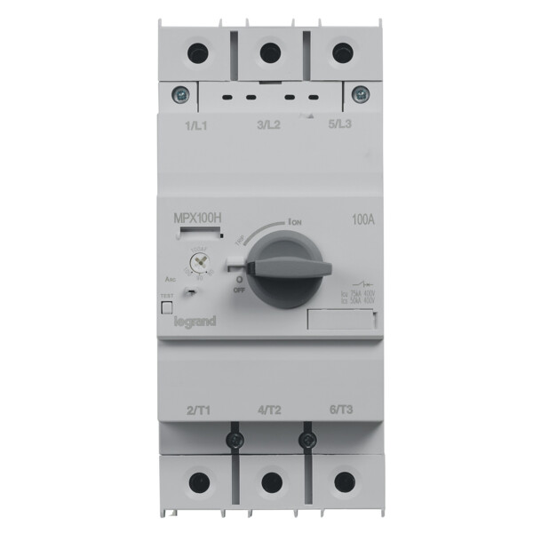 Mpx 100h disjoncteur moteur magneto thermique  80-100a 50ka - Legrand - 417379