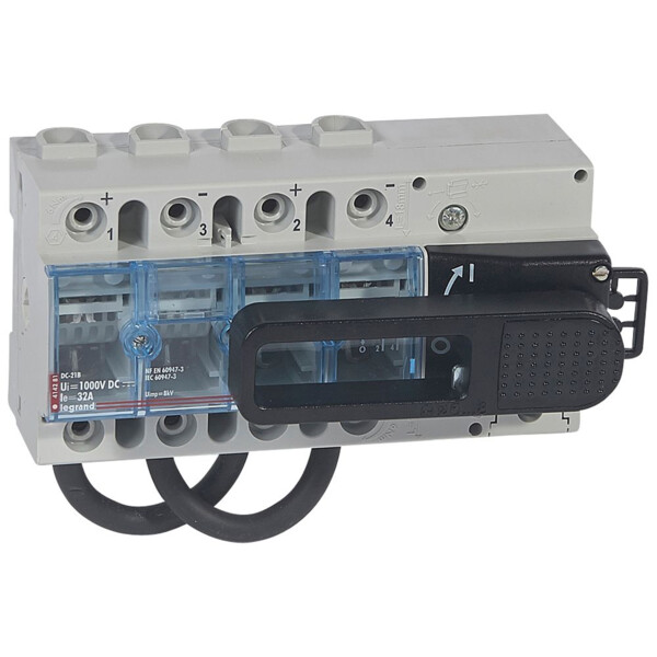 Interrupteur sectionneur 1000 V= - 16 A - 4 modules - Legrand - 414281