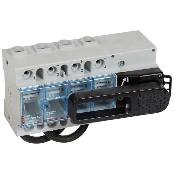 Interrupteur sectionneur 1000 V= - 25 A - 4 modules - Legrand - 414282