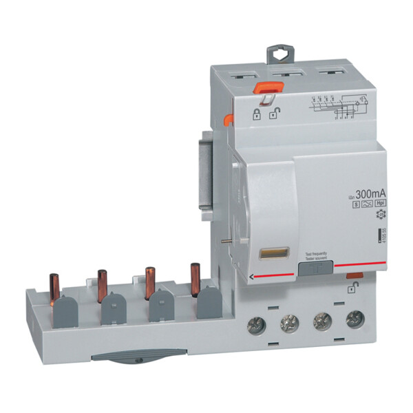 Bloc différentiel adaptable dx³-vis-4p-400v~-63a-typehpi-300ma sélec-disjoncteur1mod/p-câbl trad - Legrand - 410555