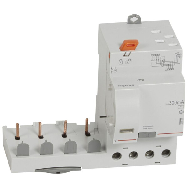 Bloc différentiel adaptable dx³-auto-4p-400 v~-40 a-type ac-300 ma - disjoncteur 1 mod/pôle - Legrand - 410517