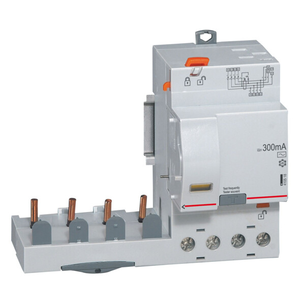 Bloc différentiel adaptable dx³-auto-4p-400 v~-63 a-type ac-300 ma - disjoncteur 1 mod/pôle - Legrand - 410518