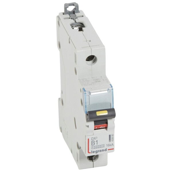 Disjoncteur dx³ 10000-vis/vis-1p-230/400v~-1a-16ka-courbe b-protect départ - Legrand - 408880