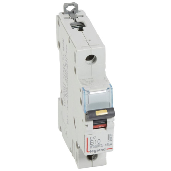 Disjoncteur dx³ 10000-vis/vis-1p-230/400v~-10a-16ka-courbe b-protect départ - Legrand - 408885