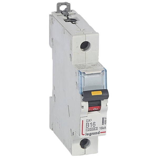 Disjoncteur dx³ 10000-vis/vis-1p-230/400v~-16a-16ka-courbe b-protect départ - Legrand - 408887