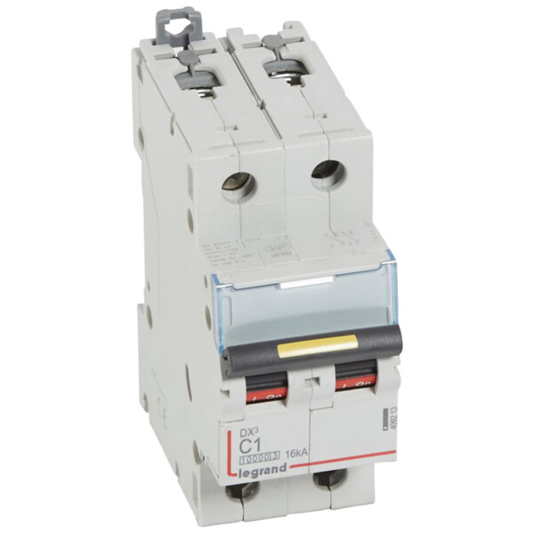 Disjoncteur dx³ 10000-vis/vis-2p-230/400v~-1a-16ka-courbe c-protect départ - Legrand - 409213
