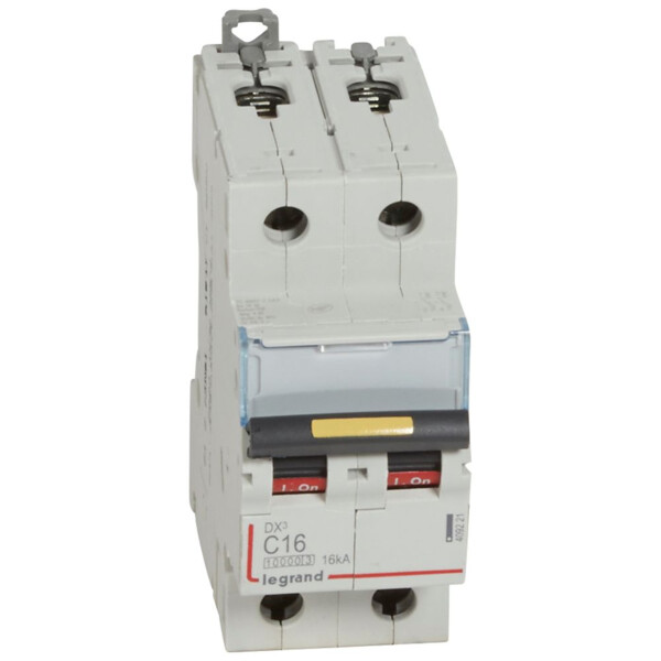 Disjoncteur dx³ 10000-vis/vis-2p-230/400v~-16a-16ka-courbe c-protect départ - Legrand - 409221