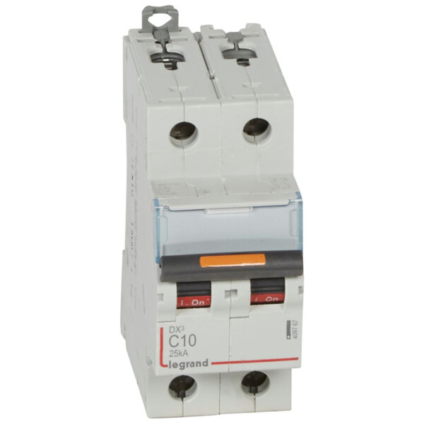Disjoncteur dx³-vis/vis-2p-230/400v~-10a-25ka-courbe c-protect départ - Legrand - 409767
