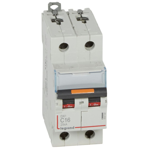 Disjoncteur dx³-vis/vis-2p-230/400v~-16a-25ka-courbe c-protect départ - Legrand - 409768