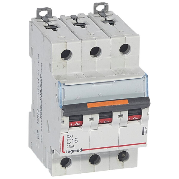 Disjoncteur dx³-vis/vis-3p-400v~-16a-25ka-courbe c-protect départ - Legrand - 409781