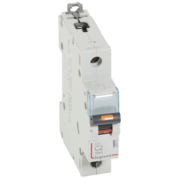 Disjoncteur dx³-vis/vis-1p-230/400v~-2a-25ka-courbe c-protect départ - Legrand - 409752