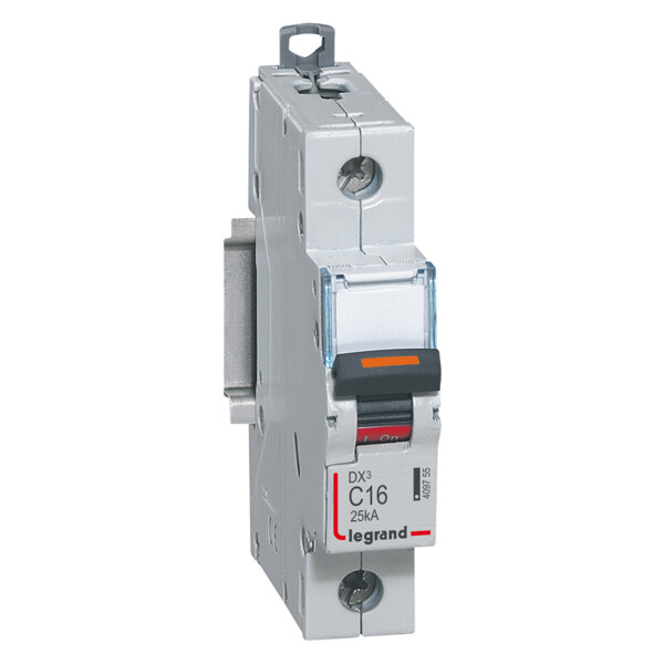 Disjoncteur dx³-vis/vis-1p-230/400v~-16a-25ka-courbe c-protect départ - Legrand - 409755