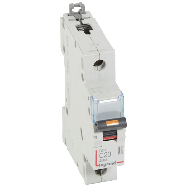 Disjoncteur dx³-vis/vis-1p-230/400v~-20a-25ka-courbe c-protect départ - Legrand - 409756