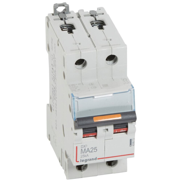 Disjoncteur dx³ ma-vis/vis-2p-230/400v~-25a-25ka-magnétique seul-protect départ - Legrand - 409873