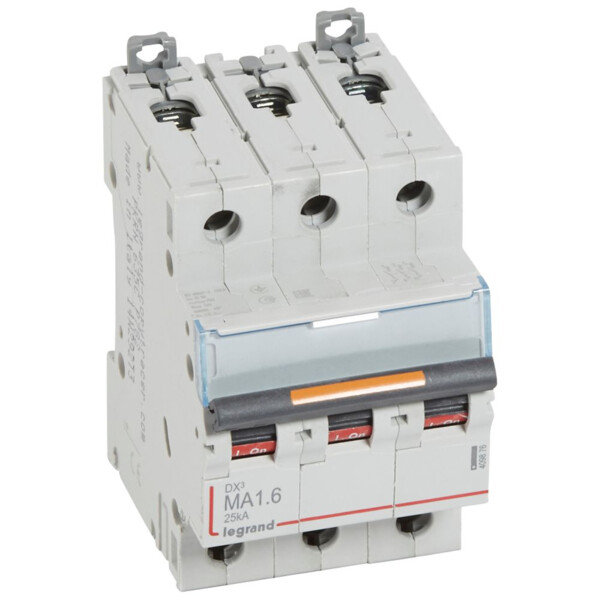 Disjoncteur dx³ ma-vis/vis-3p-400v~-1,6a-25ka-magnétique seul-protect départ - Legrand - 409876