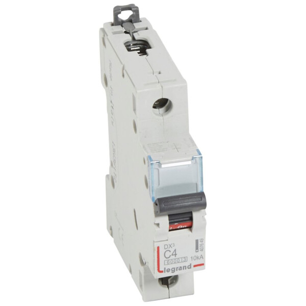 Disjoncteur dx³ 6000 -vis/vis- 1p-230/400v~ -4a-10ka - courbe c - protect départ - Legrand - 407649